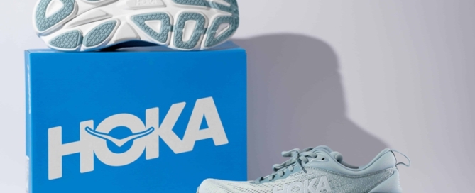 Hoka shoes and shoe boxes