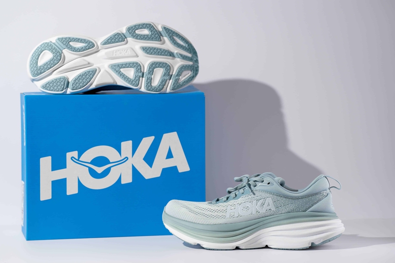 Hoka shoes and shoe boxes