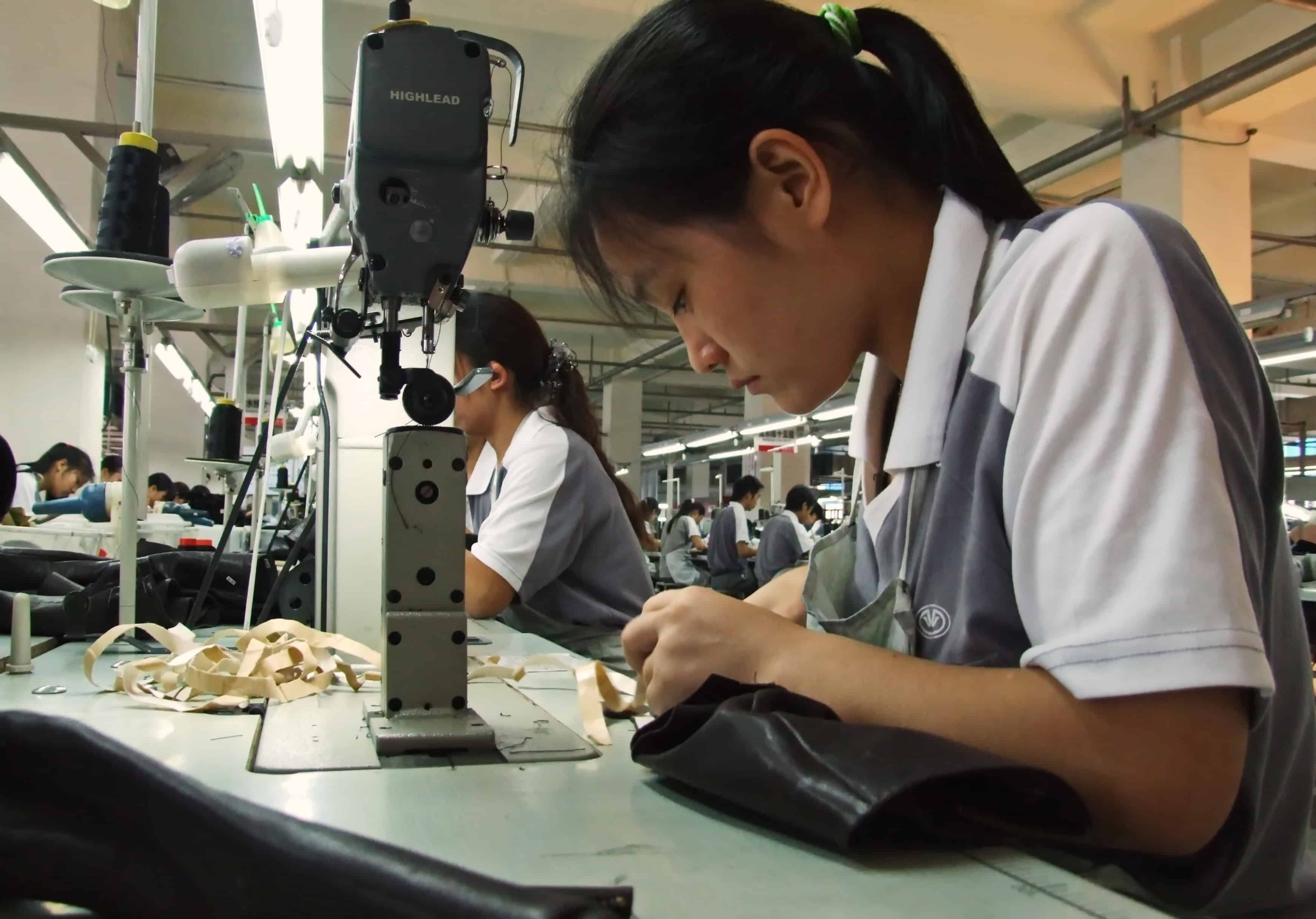 China shoe factory