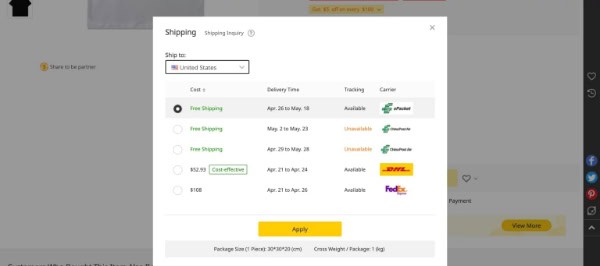 DHgate - shipping solution