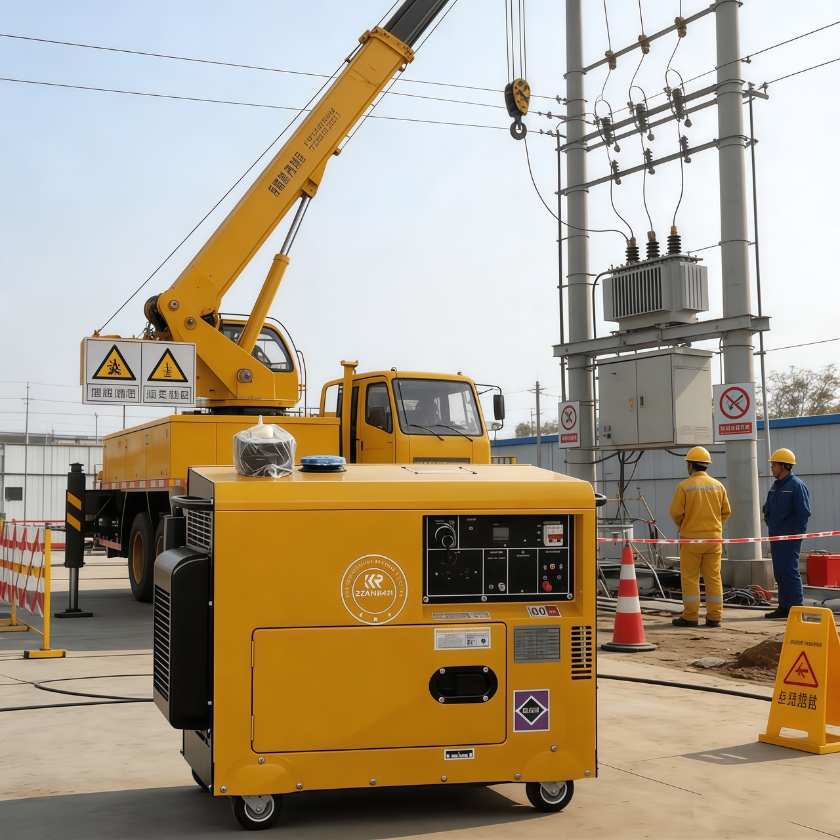 Heavy-duty diesel generator for industrial and emergency power applications